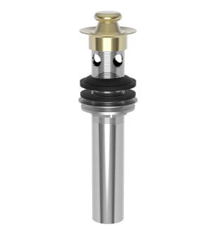 Brasstech 320/24A Lift And Turn Drain Assembly For Lavatory Sink - With Overflow in French Gold (PVD)