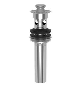 Brasstech 320/20 Lift And Turn Drain Assembly For Lavatory Sink - With Overflow in Stainless Steel (PVD)