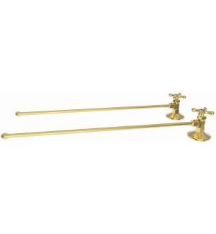 Brasstech 493X/01 Lavatory Supply Kit With Cross Handles in Forever Brass (PVD)