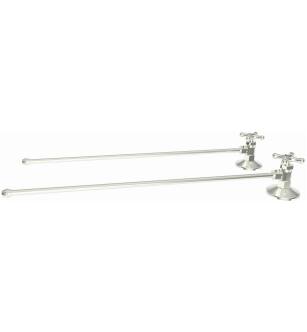 Brasstech 493X/15 Lavatory Supply Kit With Cross Handles in Polished Nickel