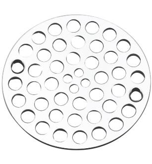 Brasstech 238/26 Solid Brass Strainer For Plastic Oddities, Prier Brass, Richmond Foundry, Cp Industries And Rapidfit Shower Drains in Polished Chrome