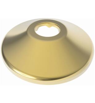 Brasstech 441/01 Sure Grip Solid Brass Flange For 5/8" Od in Forever Brass (PVD)