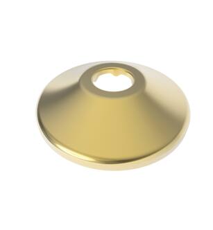 Brasstech 441/03 Sure Grip Solid Brass Flange For 5/8" Od in Polished Brass (Coated)