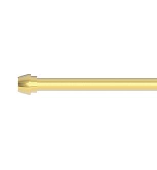 Brasstech 432/03 3/8" O.d. X 20" Bullnose Rigid Supply Tube in Polished Brass (Coated)