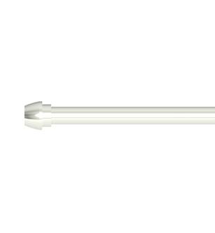 Brasstech 432/15 3/8" O.d. X 20" Bullnose Rigid Supply Tube in Polished Nickel