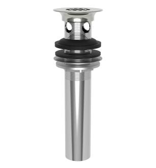 Brasstech 321/15 Grid Drain Assembly For Lavatory - With Overflow Holes in Polished Nickel