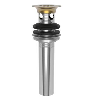 Brasstech 321/10 Grid Drain Assembly For Lavatory - With Overflow Holes in Satin Bronze (PVD)