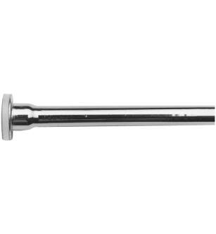 Brasstech 435/26 3/8" Od X 12" Flat Head Rigid Supply Tube in Polished Chrome