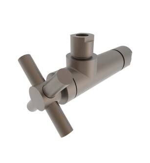 Brasstech 403X-1/07 1/4 Turn Contemporary Ceramic Disc Angle Valve With Cross Handle in English Bronze