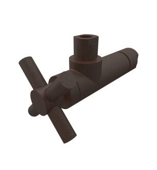 Brasstech 403X-1/VB 1/4 Turn Contemporary Ceramic Disc Angle Valve With Cross Handle in Venetian Bronze