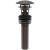 Brasstech 499-2/07 Polished Dome Cap Drain With Overflow in English Bronze