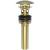 Brasstech 499-2/04 Polished Dome Cap Drain With Overflow in Satin Brass (PVD)