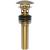 Brasstech 499-2/10 Polished Dome Cap Drain With Overflow in Satin Bronze (PVD)