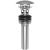 Brasstech 499-2/20 Polished Dome Cap Drain With Overflow in Stainless Steel (PVD)