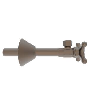 Brasstech 416X/07 Angle Valve With Traditional Cross Handle in English Bronze