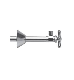 Brasstech 416X/26 Angle Valve With Traditional Cross Handle in Polished Chrome