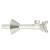 Brasstech 416X/15S Angle Valve With Traditional Cross Handle in Satin Nickel