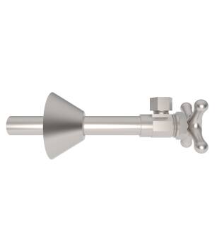 Brasstech 416X/20 Angle Valve With Traditional Cross Handle in Stainless Steel (PVD)