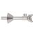 Brasstech 416X/20 Angle Valve With Traditional Cross Handle in Stainless Steel (PVD)