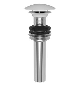 Brasstech 499-1/52 Solid Brass Dome Cap Drain Without Overflow in Matte White