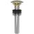 Brasstech 499-1/04 Solid Brass Dome Cap Drain Without Overflow in Satin Brass (PVD)