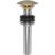 Brasstech 499-1/24S Solid Brass Dome Cap Drain Without Overflow in Satin Gold