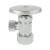 Brasstech 403/20 1/2" Compression Inlet Solid Brass Round Handle Angle Valve in Stainless Steel (PVD)