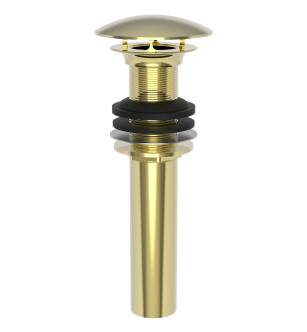 Brasstech 499-3/01 Polished Dome Cap Drain Without Overflow in Forever Brass (PVD)