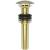 Brasstech 499-3/01 Polished Dome Cap Drain Without Overflow in Forever Brass (PVD)