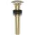 Brasstech 499-3/24A Polished Dome Cap Drain Without Overflow in French Gold (PVD)