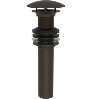 Brasstech 499-3/10B Polished Dome Cap Drain Without Overflow in Oil Rubbed Bronze