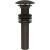 Brasstech 499-3/10B Polished Dome Cap Drain Without Overflow in Oil Rubbed Bronze