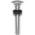 Brasstech 499-3/26 Polished Dome Cap Drain Without Overflow in Polished Chrome