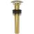 Brasstech 499-3/24 Polished Dome Cap Drain Without Overflow in Polished Gold (PVD)