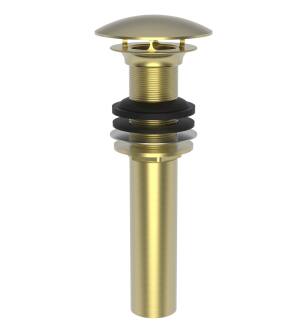 Brasstech 499-3/04 Polished Dome Cap Drain Without Overflow in Satin Brass (PVD)