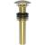 Brasstech 499-3/04 Polished Dome Cap Drain Without Overflow in Satin Brass (PVD)