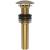 Brasstech 499-3/10 Polished Dome Cap Drain Without Overflow in Satin Bronze (PVD)