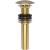 Brasstech 499-3/24S Polished Dome Cap Drain Without Overflow in Satin Gold