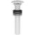 Brasstech 499-3/50 Polished Dome Cap Drain Without Overflow in White