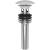 Brasstech 499/52 Solid Brass Dome Cap Drain With Overflow in Matte White