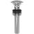 Brasstech 499/26 Solid Brass Dome Cap Drain With Overflow in Polished Chrome