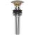 Brasstech 499/10 Solid Brass Dome Cap Drain With Overflow in Satin Bronze (PVD)