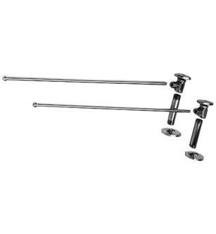 Brasstech 492/26 1/2" Ips X 1/2" O.d. Lavatory Supply Kit With 3/8" O.d. X 20" Rigid Bullnose Supply Tube in Polished Chrome