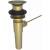 Brasstech 324/06 Polished Lavatory Pop-Up Drain Assembly With No Overflow in Antique Brass