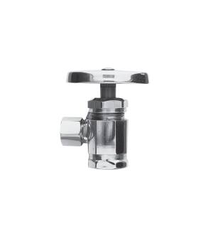Brasstech 401/26 Solid Brass Angle Valve With 1/2" Ips Inlet in Polished Chrome