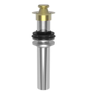 Brasstech 3201/04 Lift And Turn Drain Assembly Without Overflow in Satin Brass (PVD)