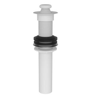 Brasstech 3203/52 Fully Polished Solid Brass Lift And Turn Pop Up Plug in Matte White