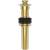 Brasstech 3203/24 Fully Polished Solid Brass Lift And Turn Pop Up Plug in Polished Gold (PVD)