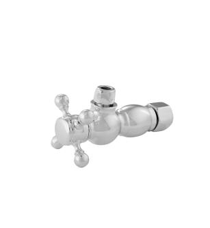 Brasstech 403X-2/26 Traditional Style Cross Handle Angle Valve in Polished Chrome