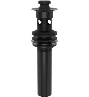 Brasstech 3202/54 Fully Polished Solid Brass Lift And Turn P.o. Plug With Overflow in Gloss Black